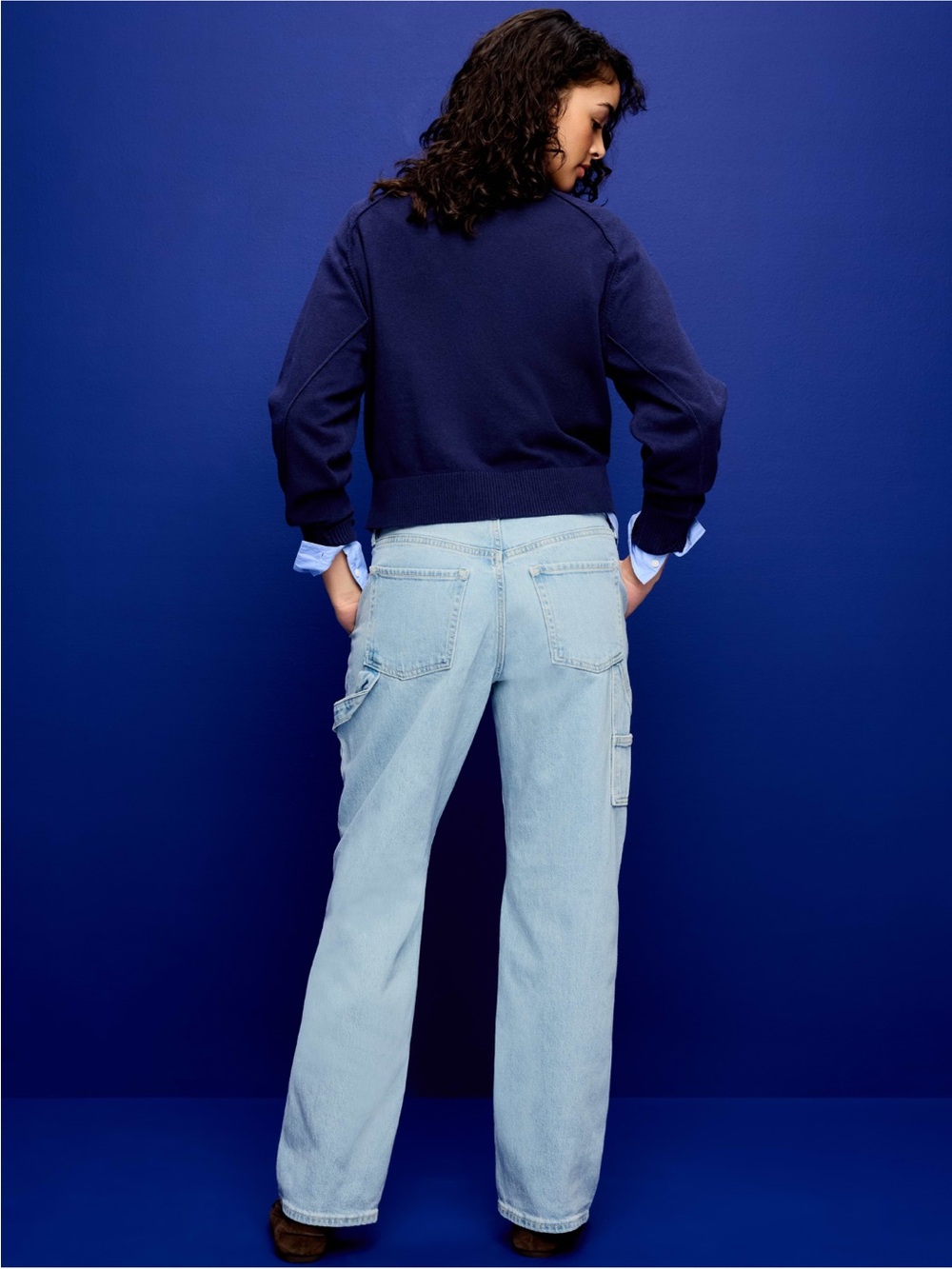 Old Navy Midrise slouchy straight Jeans - Picture 2 of 7